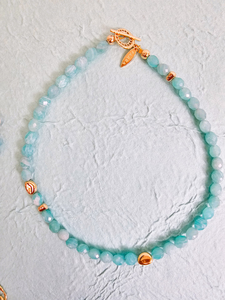 Amazonite Minimalist Short Necklace PN020