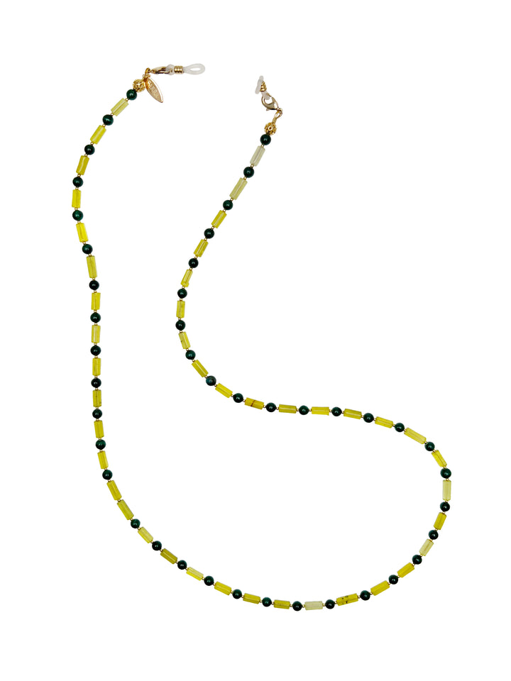 Green Gemstone Multi-Way Glasses Chain EC002 - FARRA
