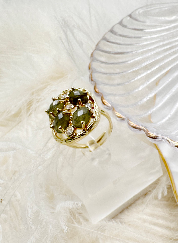 Labradorite Setting Statement Ring KR007 - FARRA