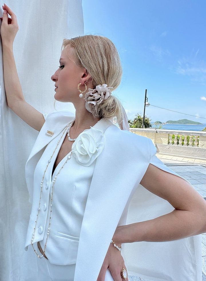 Simple Freshwater Pearls Multi-Way Necklace KN001 - FARRA