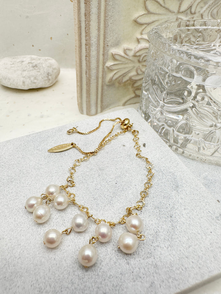 Freshwater Pearls Tassel Bracelet LB016