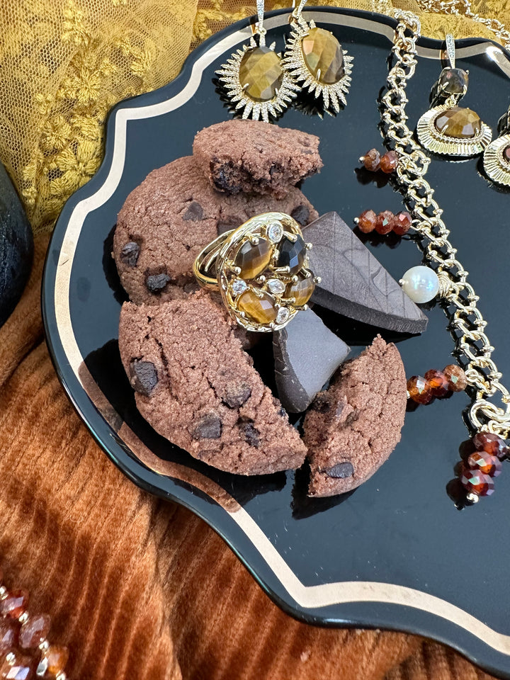 Tiger-Eye Statement Ring KR005 - FARRA