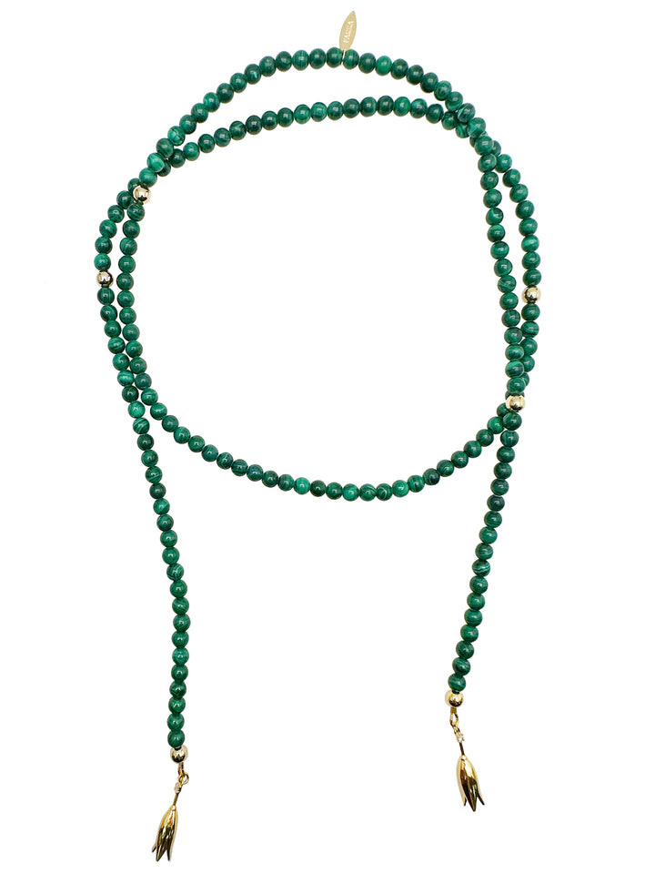 Malachite Open Ended Versatile Necklace KN031 - FARRA