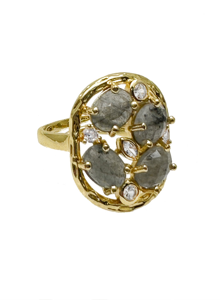 Labradorite Setting Statement Ring KR007 - FARRA