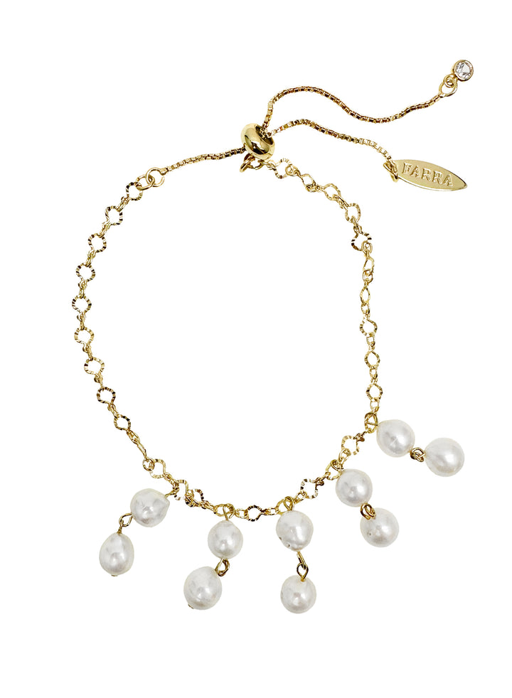 Freshwater Pearls Tassel Bracelet LB016 - FARRA