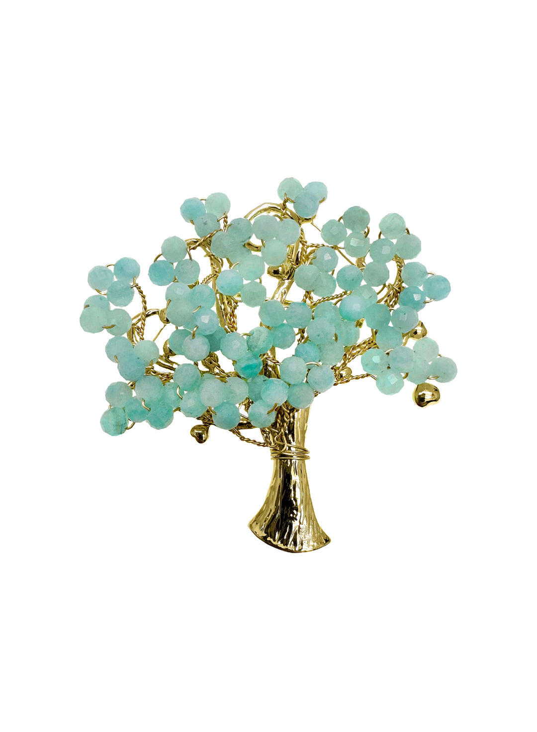 Handcrafted Amazonite Tree Brooch LP004 - FARRA
