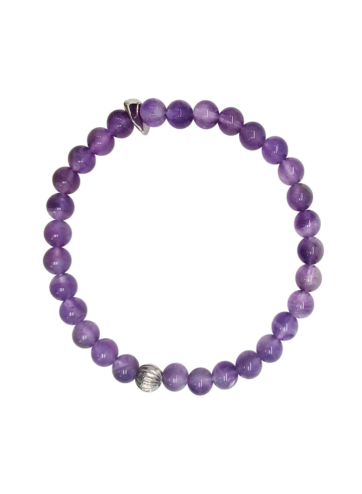Amethyst Flexible Men's Bracelet MEB01