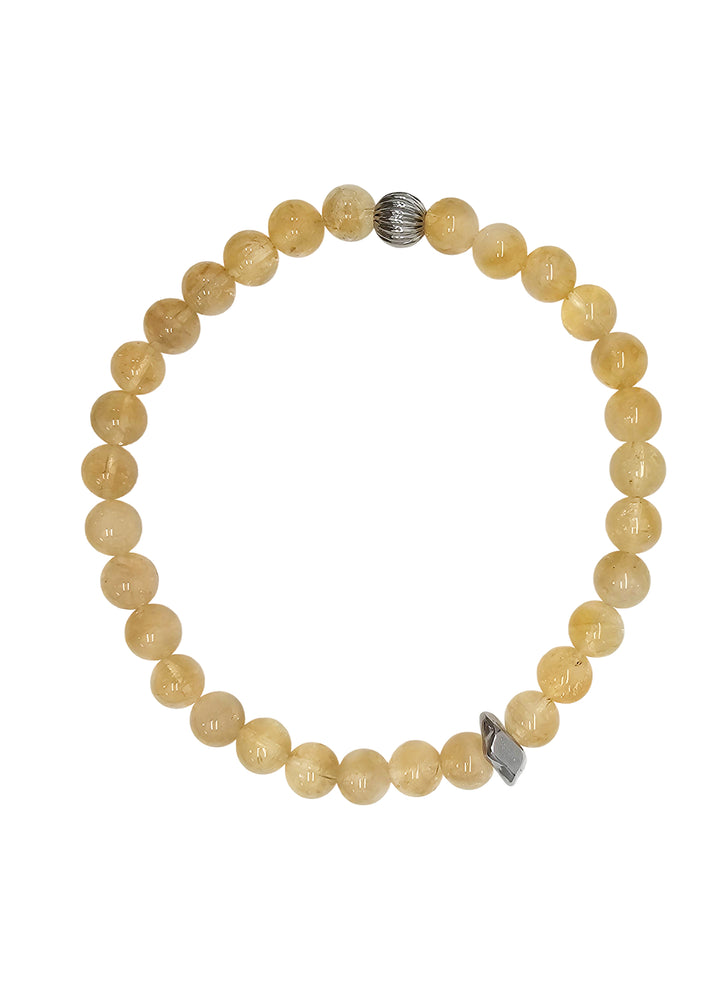 Citrine Flexible Men's Bracelet MEB11