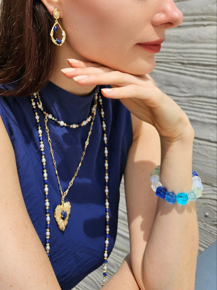Natural Colorful Quartz Bracelet PB011