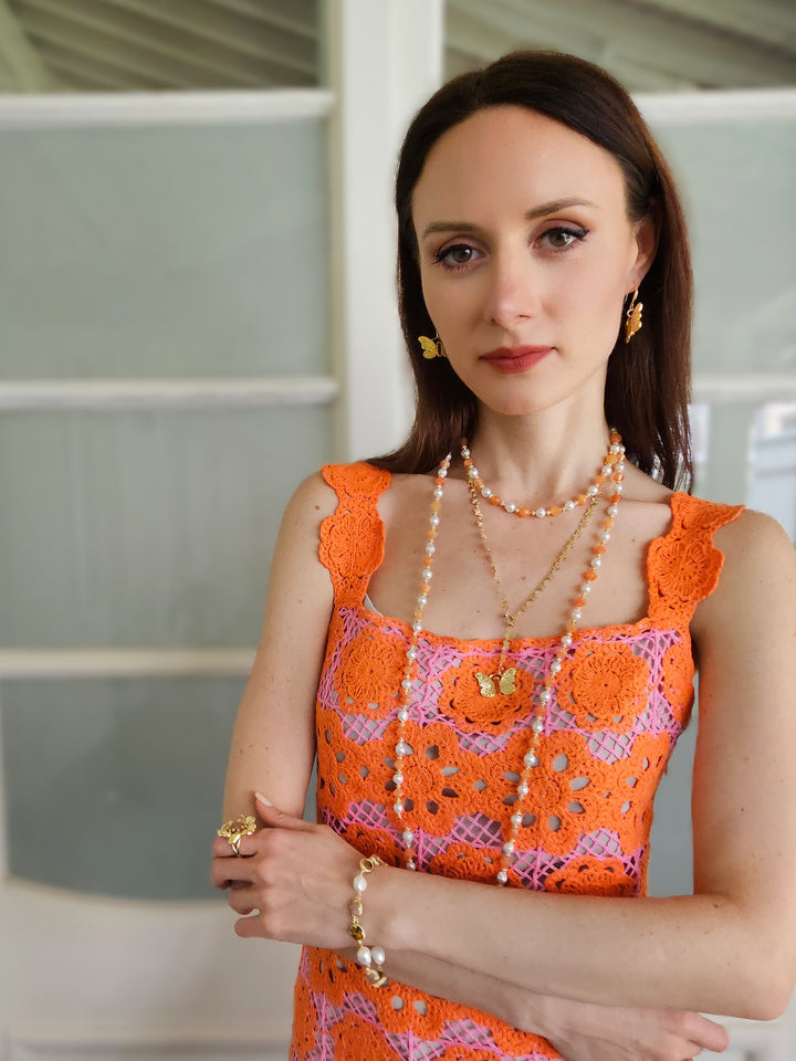 Butterfly Chain With Butterfly Pendant Versatile Necklace PN045
