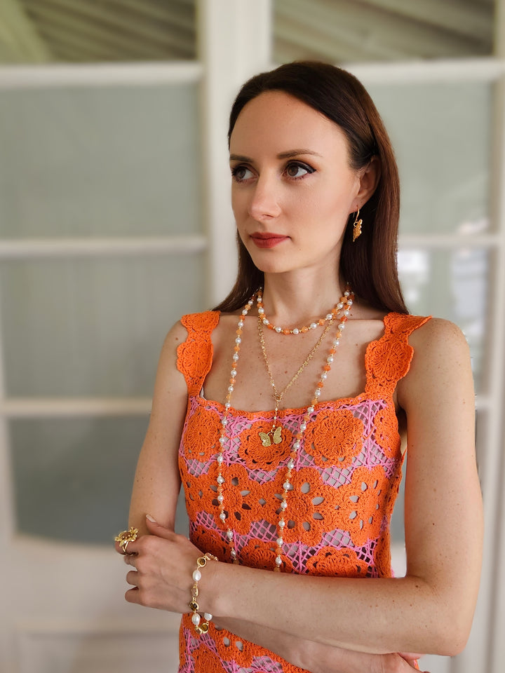 Butterfly Chain With Butterfly Pendant Versatile Necklace PN045