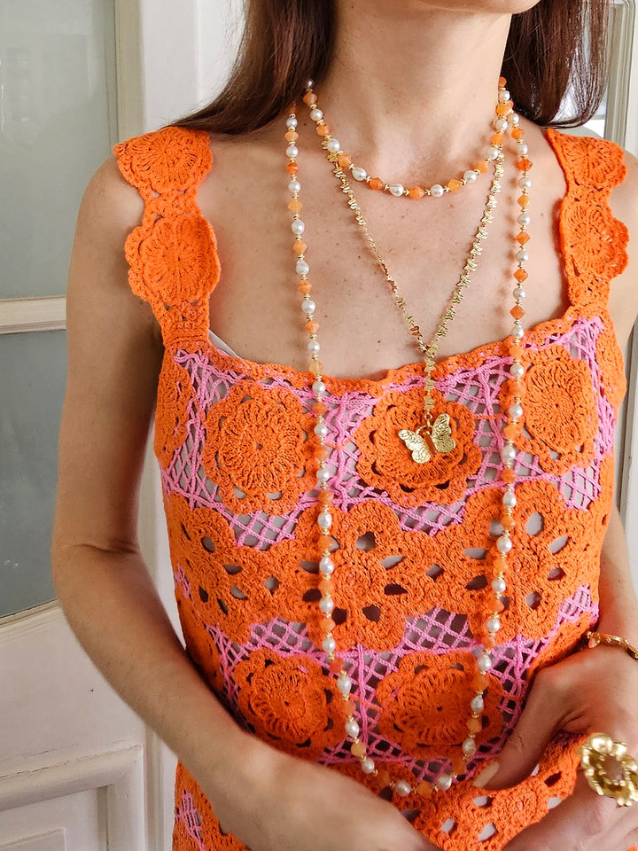 Butterfly Chain With Butterfly Pendant Versatile Necklace PN045