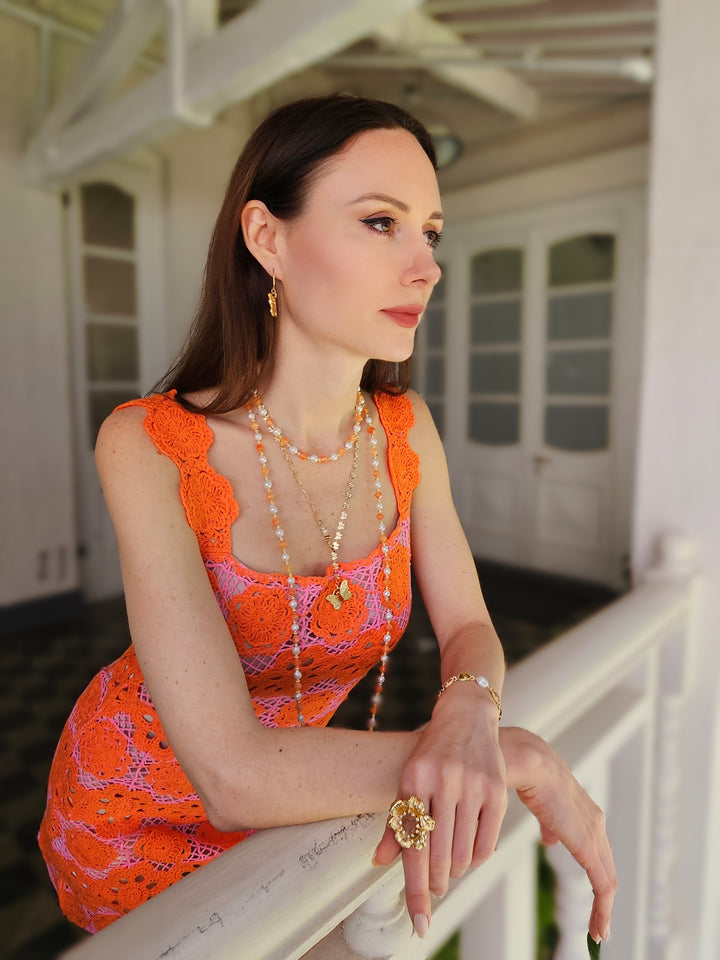 Butterfly Chain With Butterfly Pendant Versatile Necklace PN045