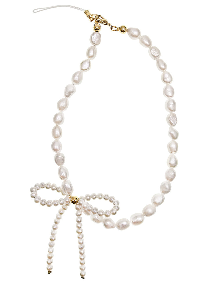 Freshwater Pearl With Butterfly Knot Versatile Phone Strap PC031