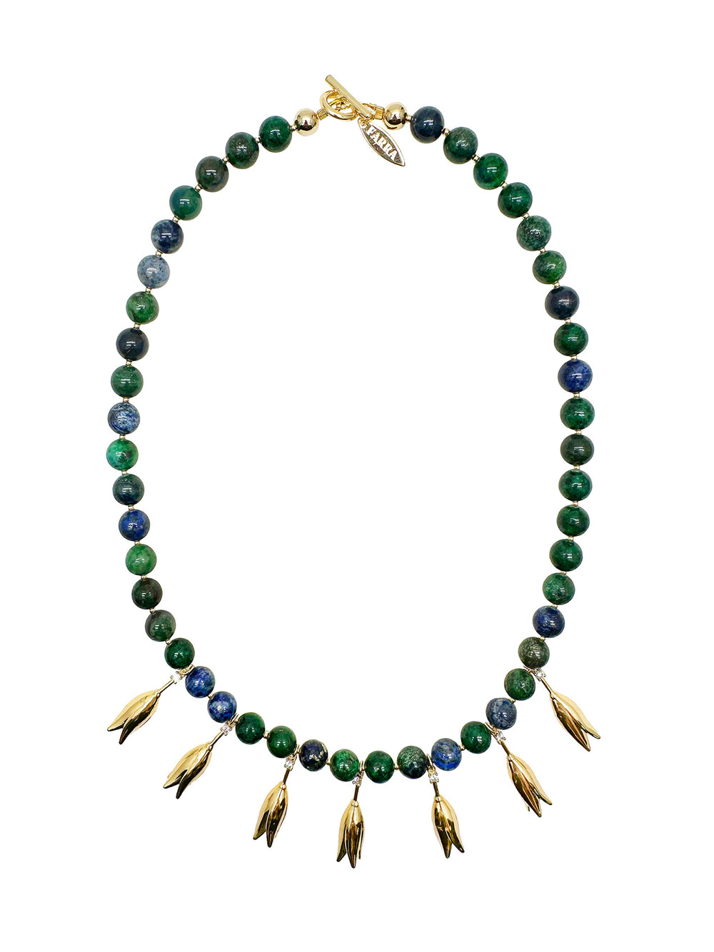 Phoenix Lapis Statement Necklace KN029 - FARRA