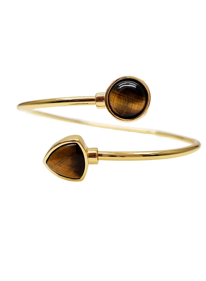 Brown Tiger-eye Stone Bangle PB021