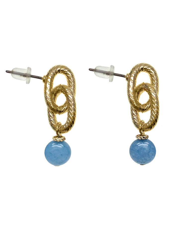 Aquamarine Dangle Lightweight Earrings PE019