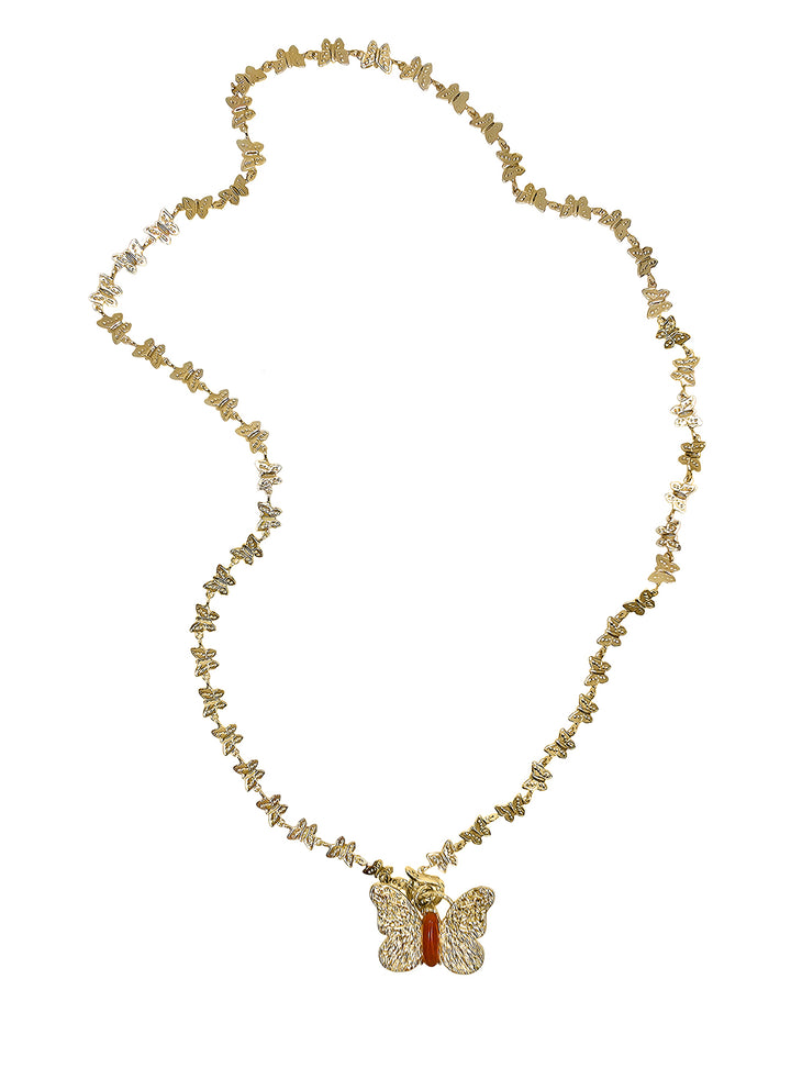 Butterfly Chain With Butterfly Pendant Versatile Necklace PN045