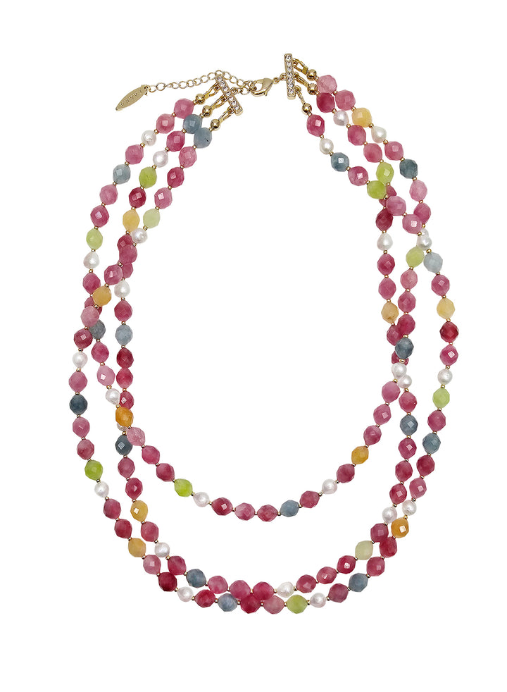 Tourmaline Multi-layers Necklace PN049