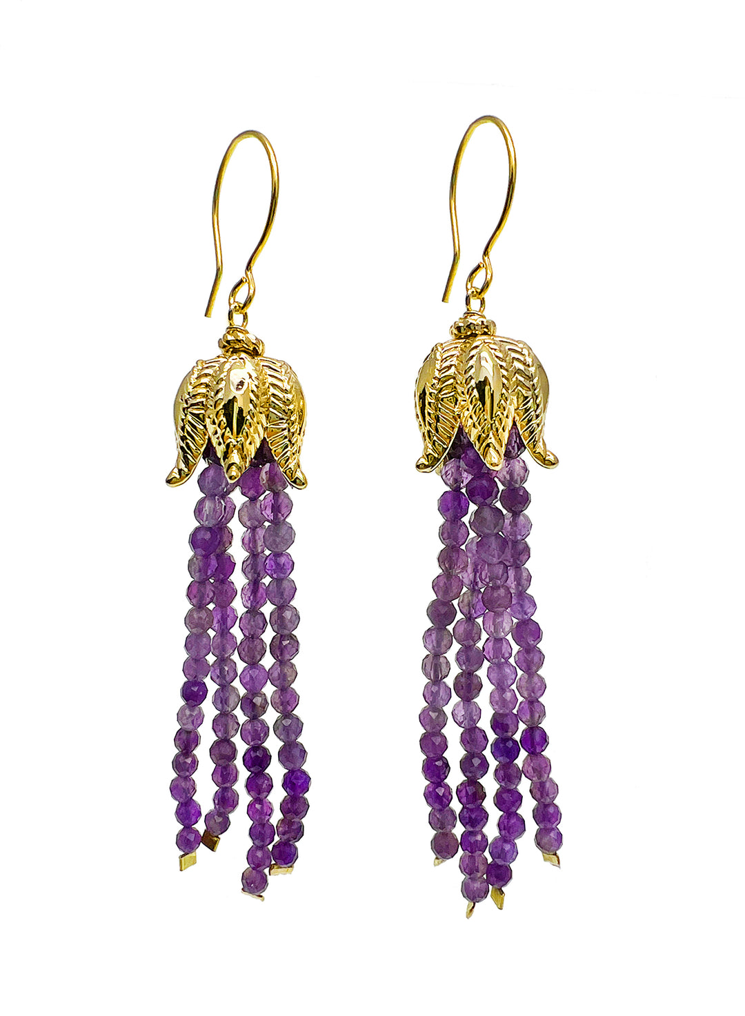 Earing Amethyst, purple amethyst earing, Amethyst drop earing