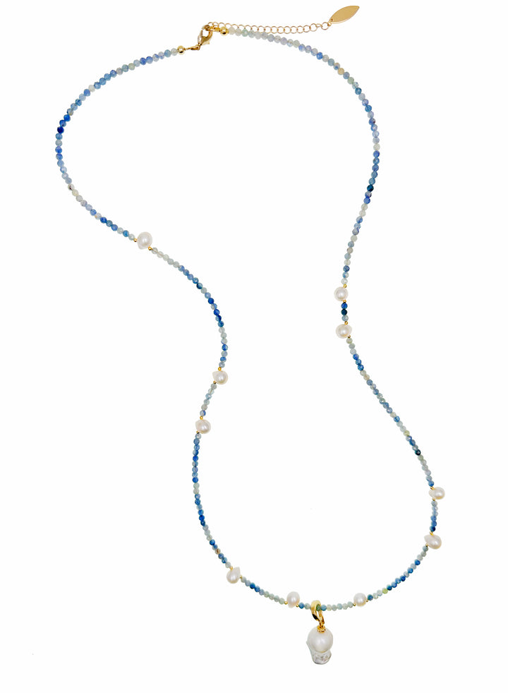Elevate your style with the calming allure of genuine aquamarine beads, expertly handcrafted to enhance your natural elegance