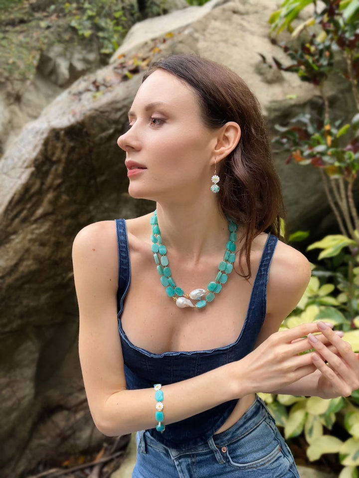 Amazonite pendant, Amazonite nacklace