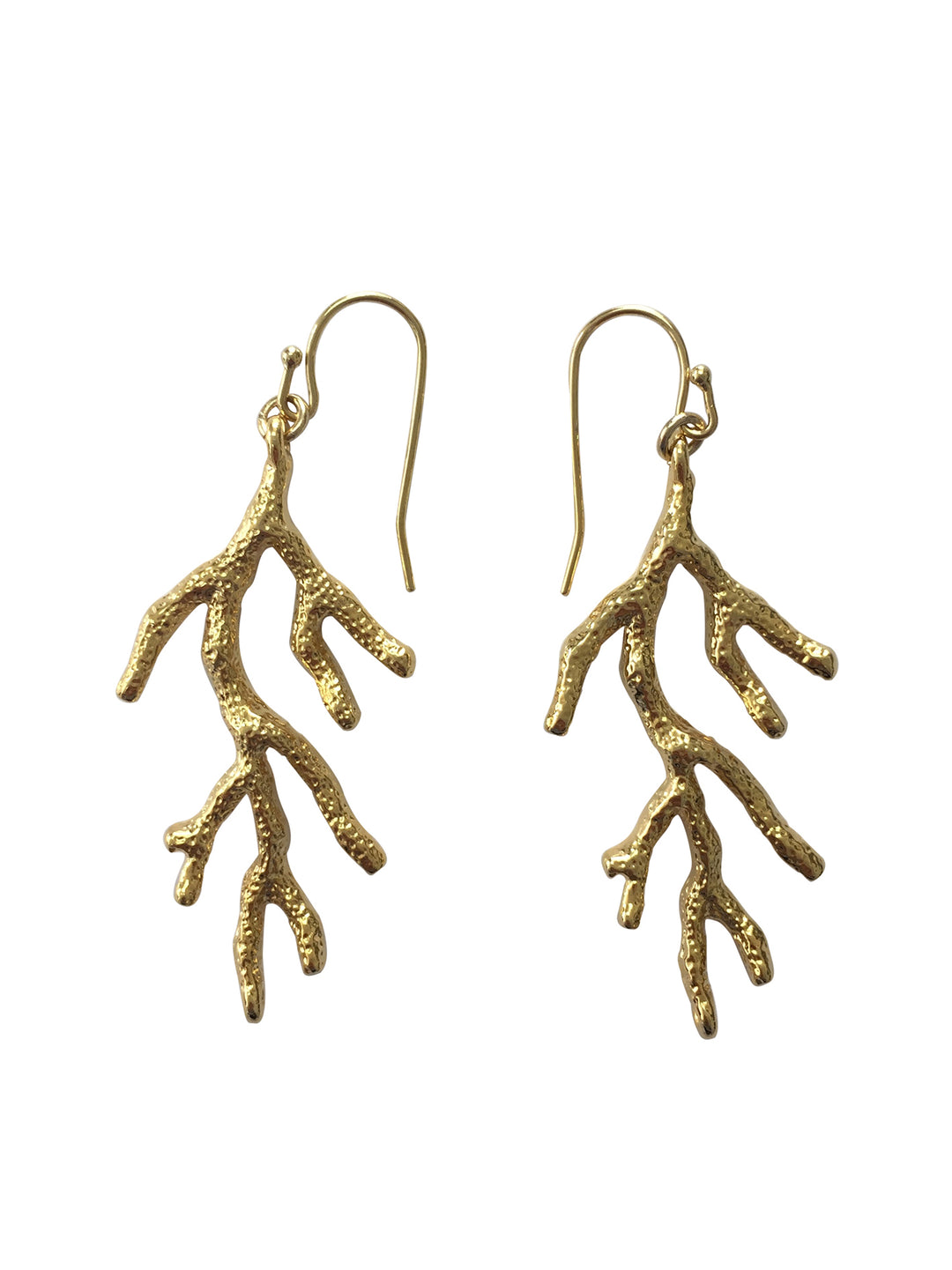 Branch Shaped Gold Earrings IPE002 - FARRA