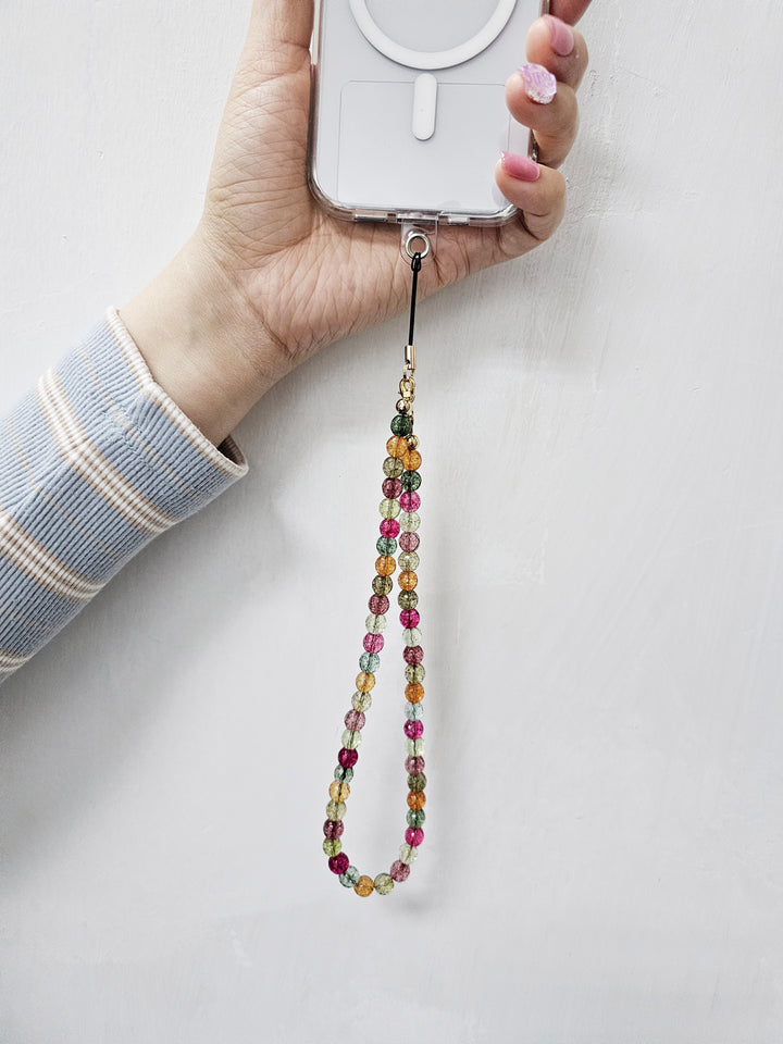 Colorful Glass Phone Strap PC029