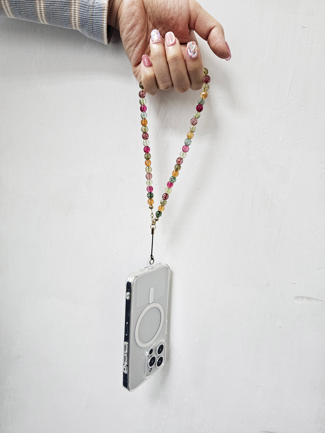Colorful Glass Phone Strap PC029