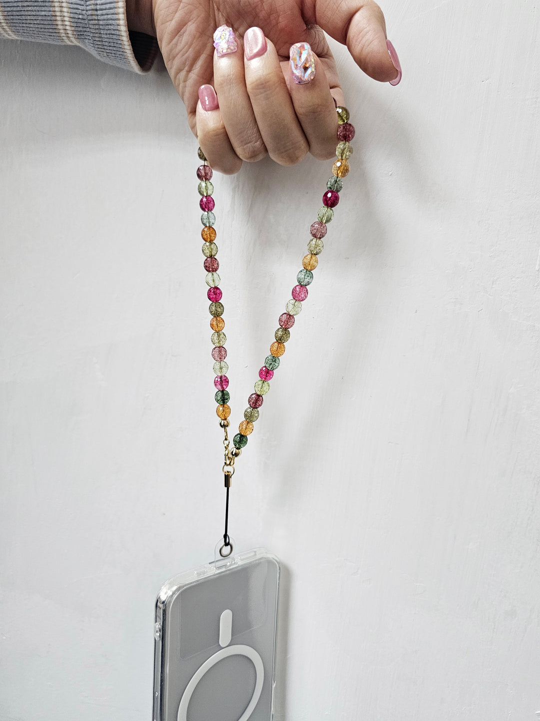 Colorful Glass Phone Strap PC029