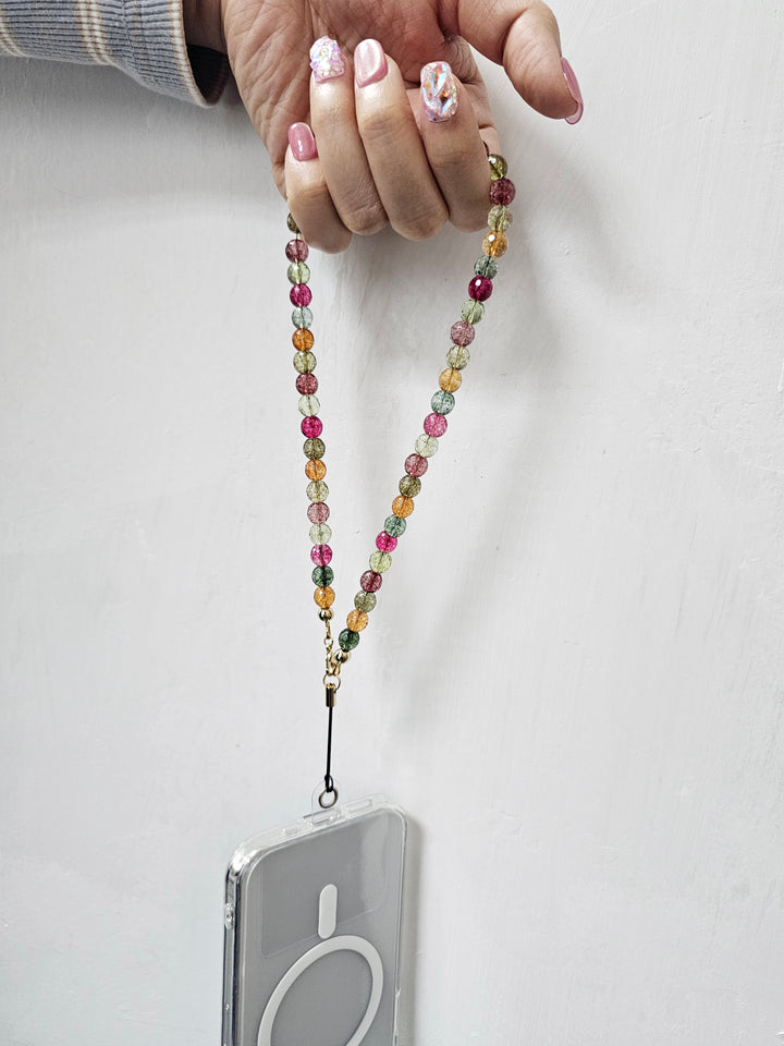 Colorful Glass Phone Strap PC029