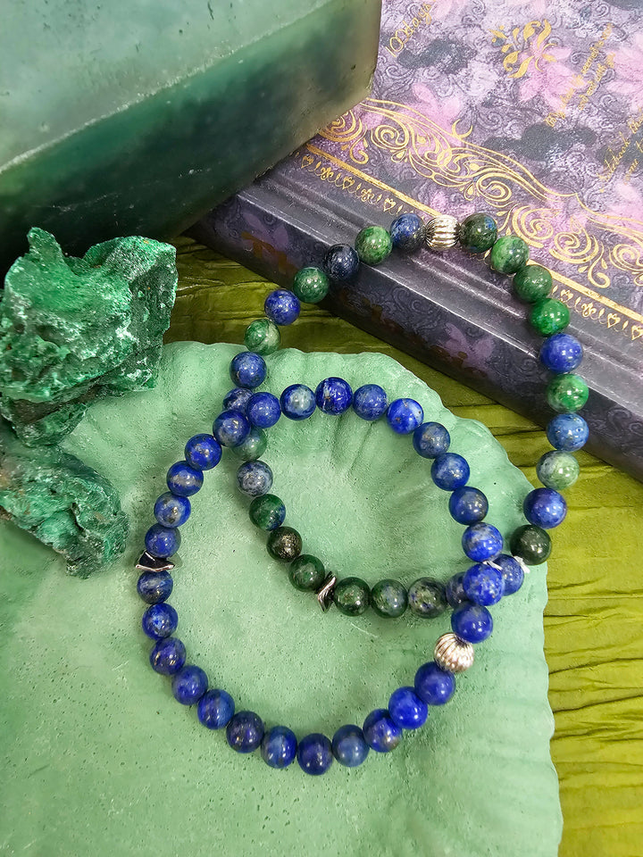 Lapis Lazuli Flexible Men's Bracelet MEB21