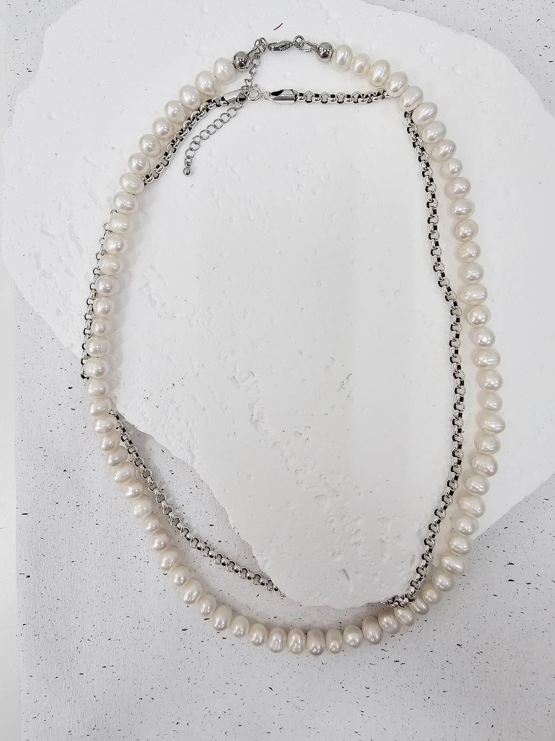 Timeless Freshwater Pearls Mens Necklace MEN09