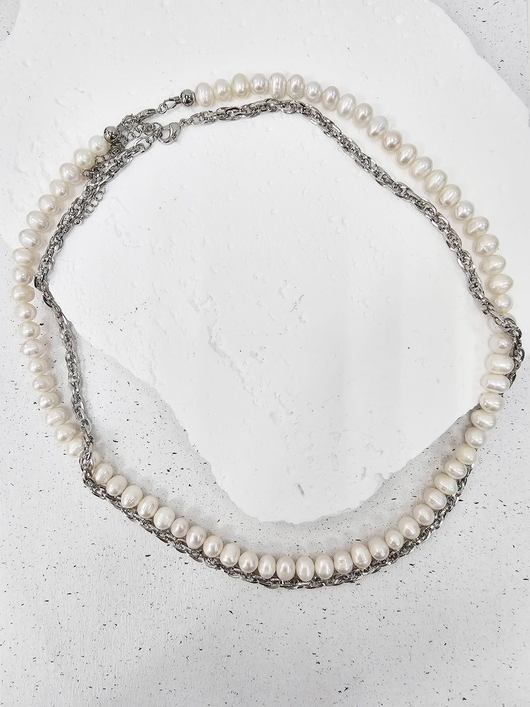 Timeless Freshwater Pearls Mens Necklace MEN09