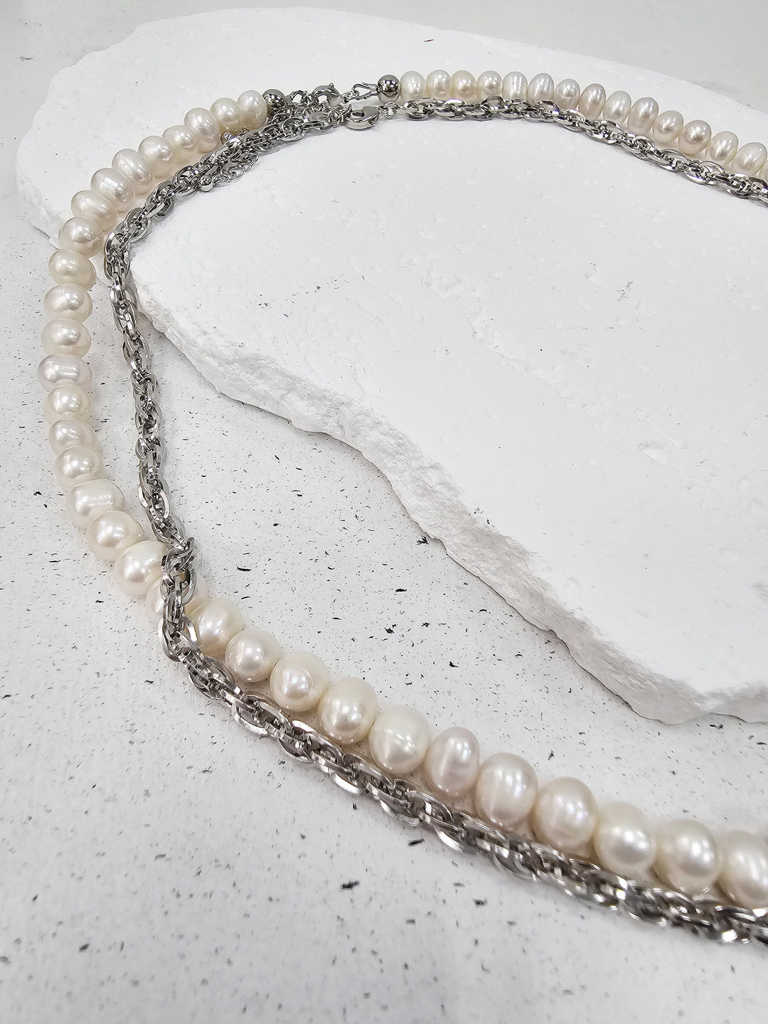 Timeless Freshwater Pearls Mens Necklace MEN09