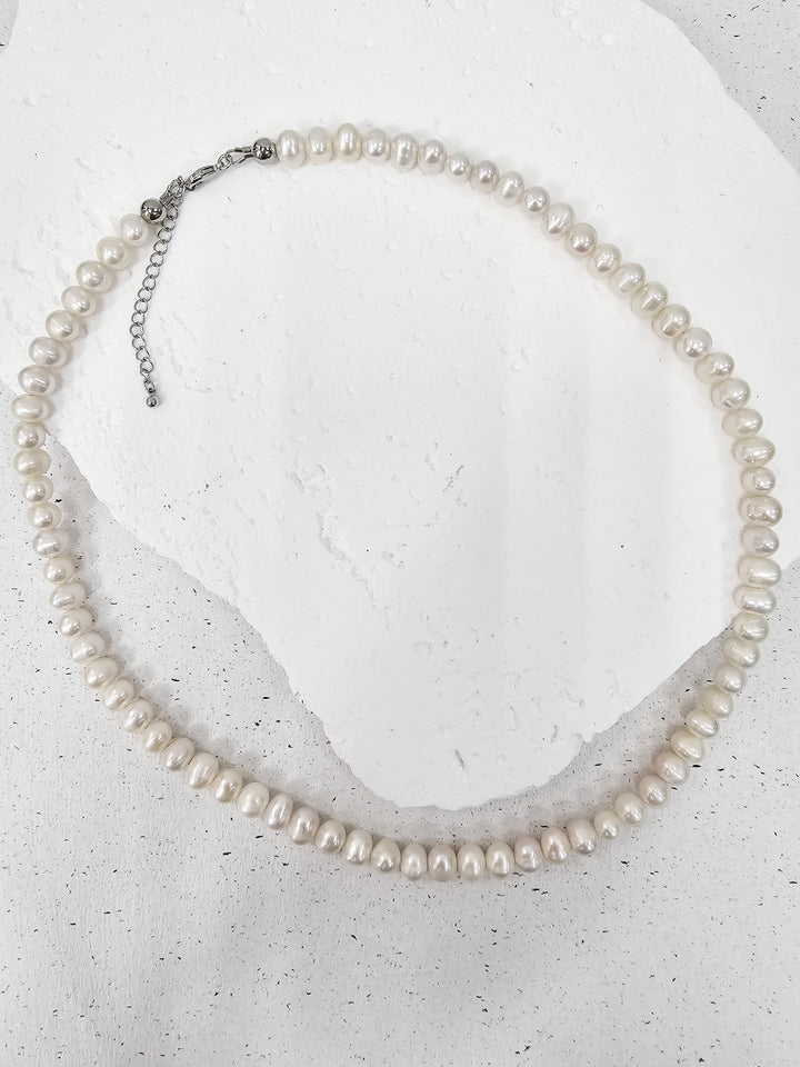Timeless Freshwater Pearls Mens Necklace MEN09