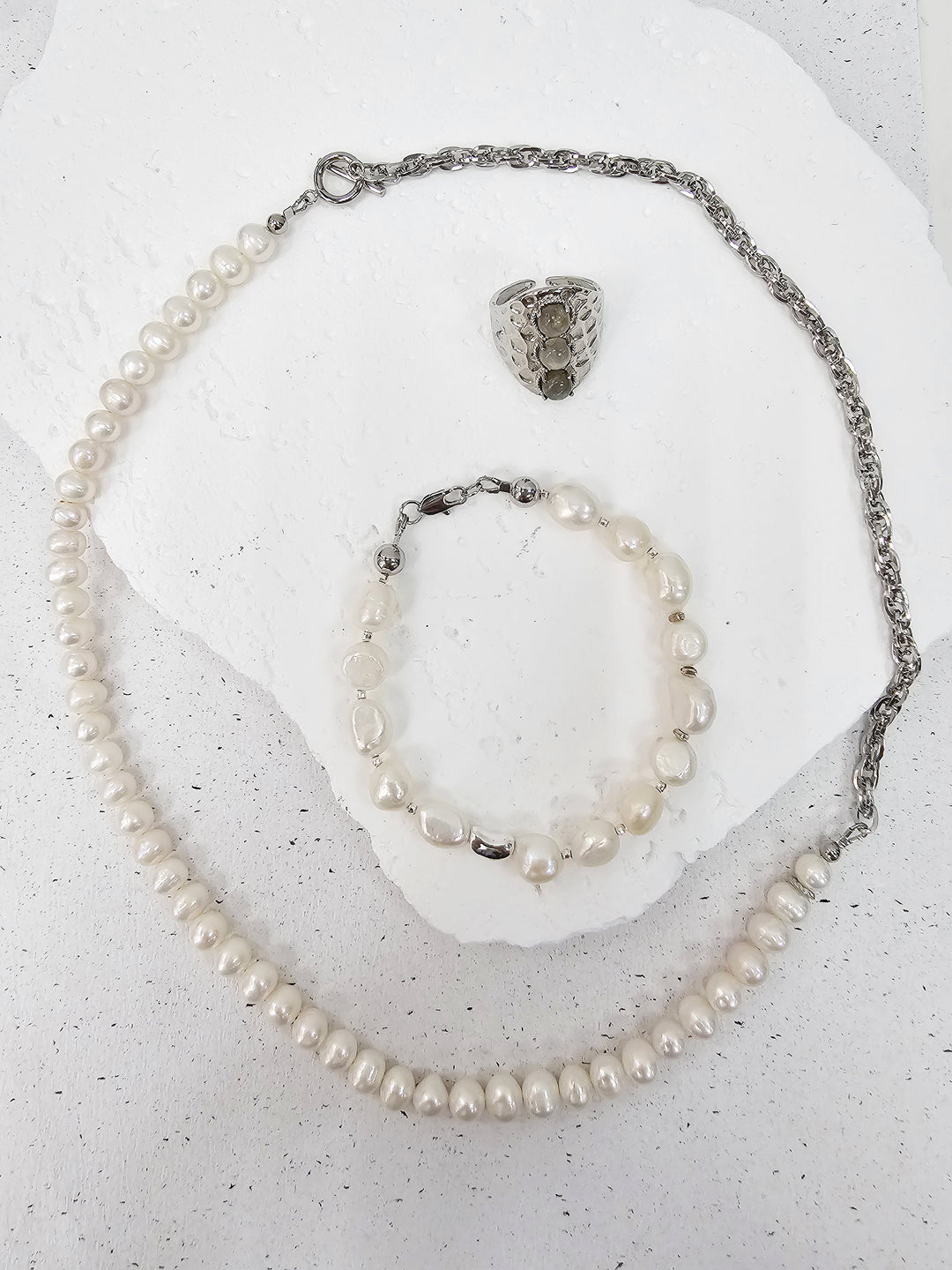 Freshwater Pearls With Chain Versatile Mens Necklace MEN07
