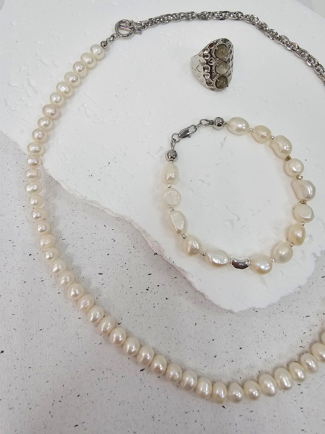 Freshwater Pearls With Chain Versatile Mens Necklace MEN07