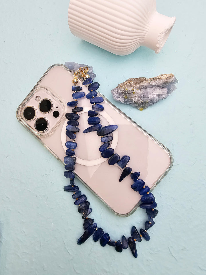 Tooth Shaped Kyanite Gemstone Phone Strap PC064