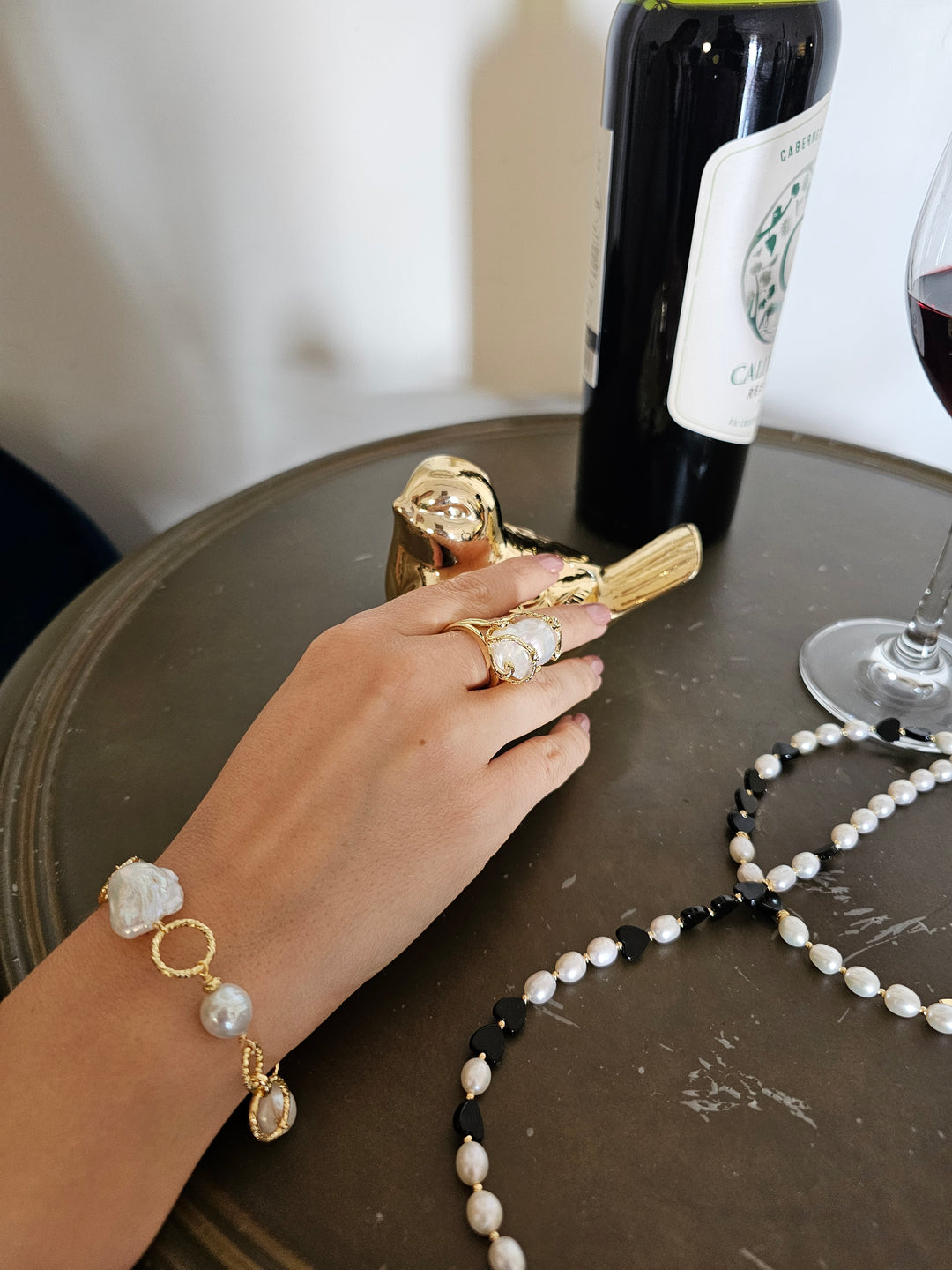 Baroque Pearl Adjustable Ring RP005