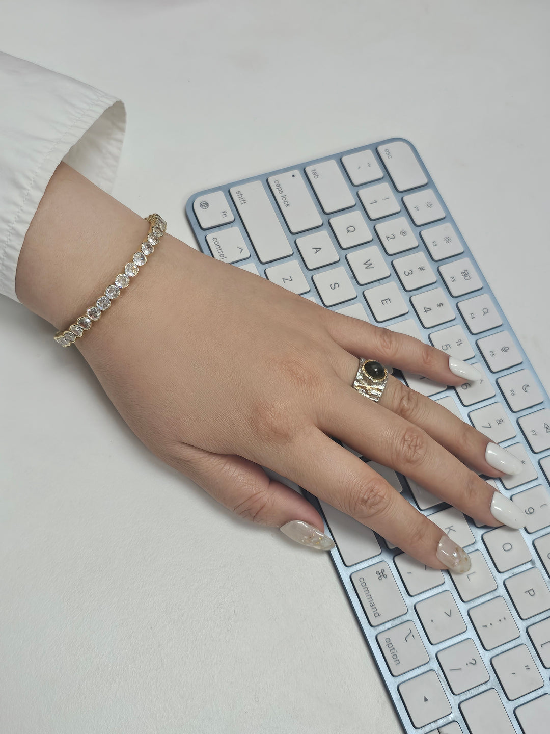 Flexible Zircon Stone Tennis Bracelet RB004