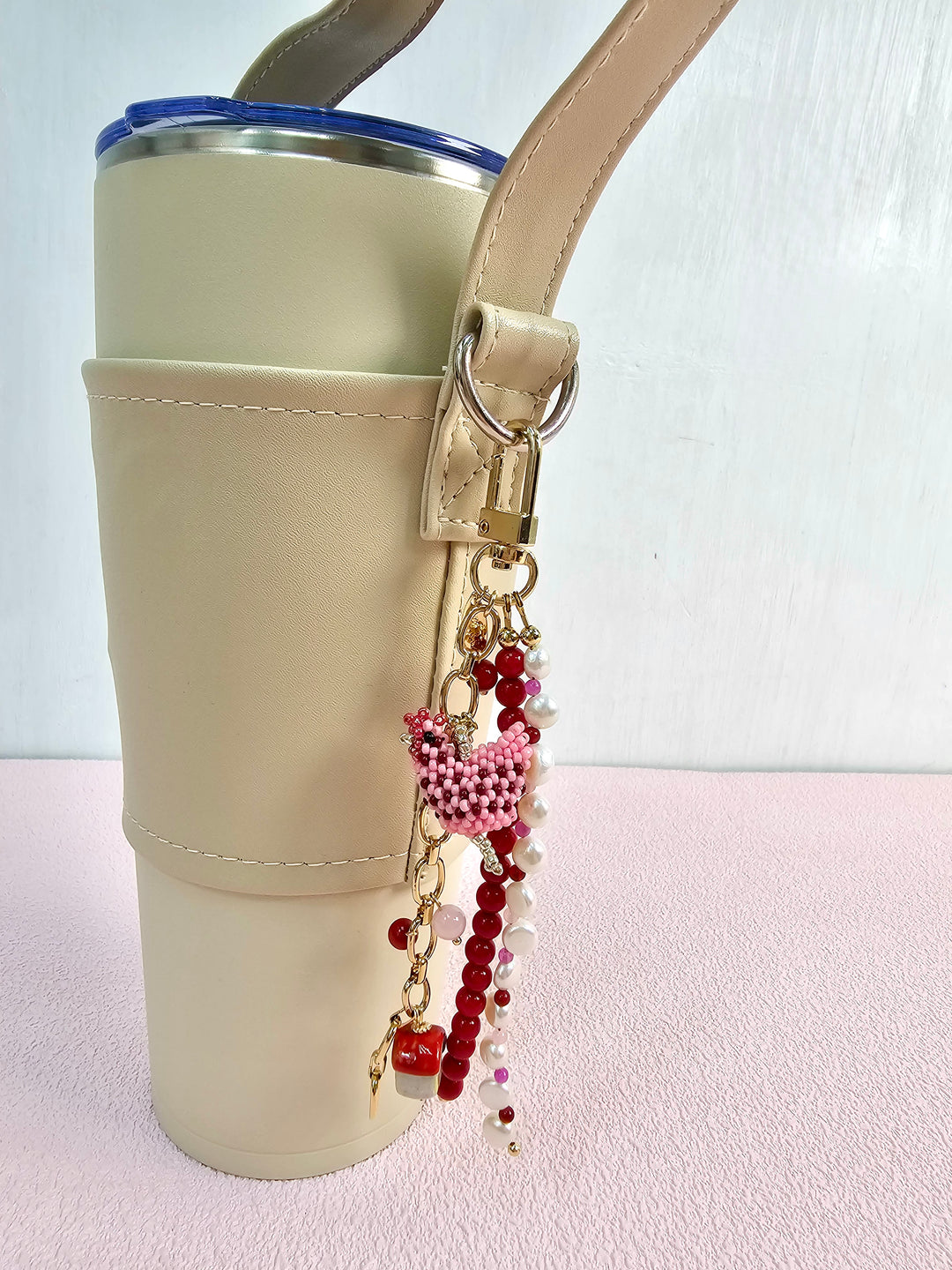Farm Story Chicken House Coral Pearl Phone Strap / Bag Charm PC105