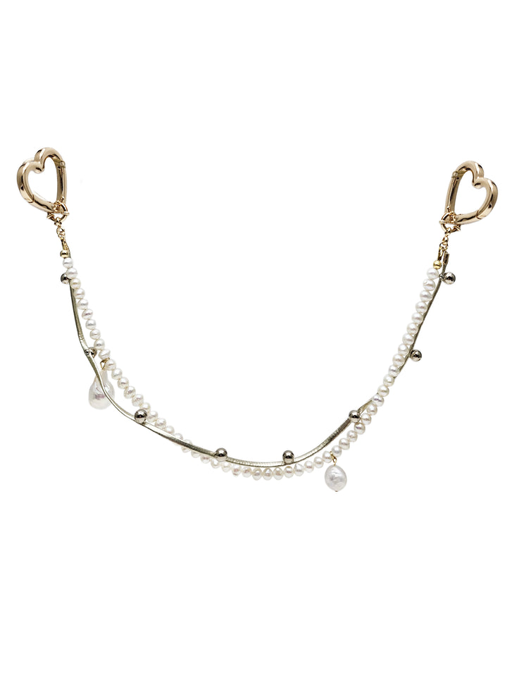 Freshwater Pearl With Baroque Pearls Bag Charm BC013