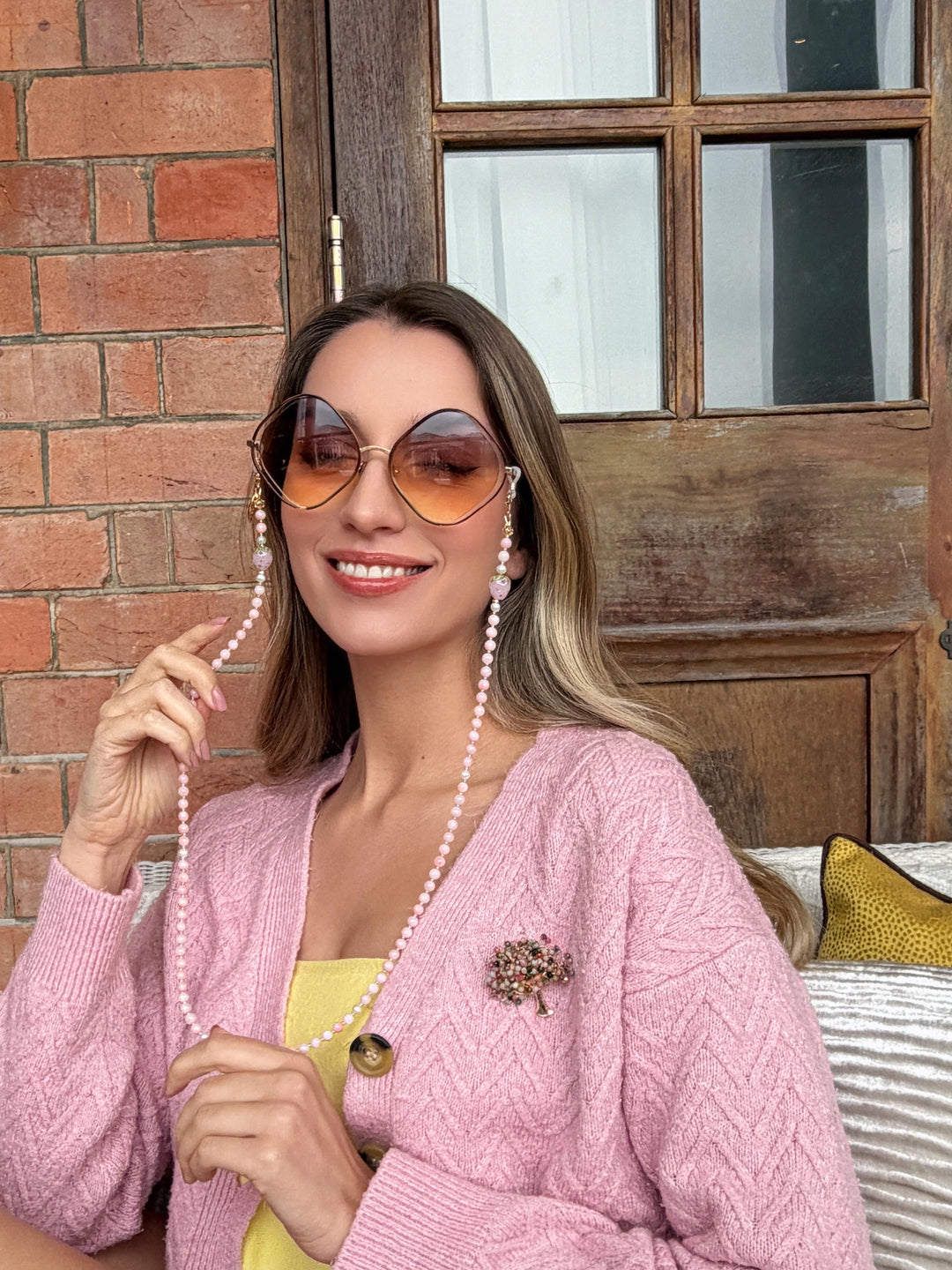 Tree Shape Handcrafted Tourmaline Brooch RP004