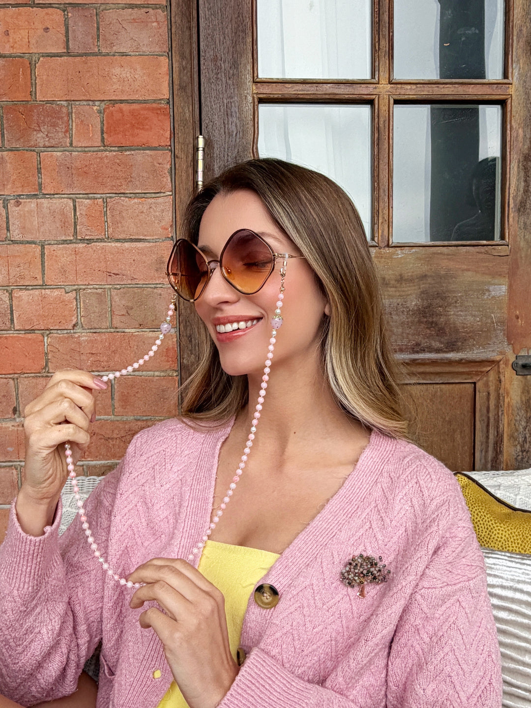 Tree Shape Handcrafted Tourmaline Brooch RP004