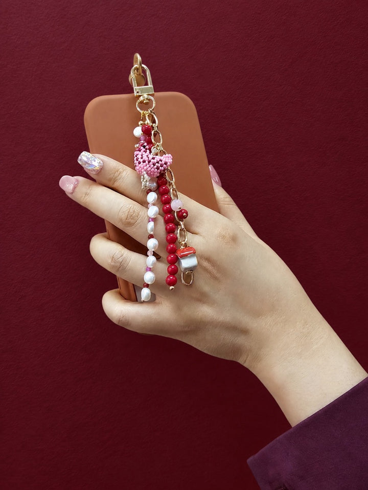 Farm Story Chicken House Coral Pearl Phone Strap / Bag Charm PC105