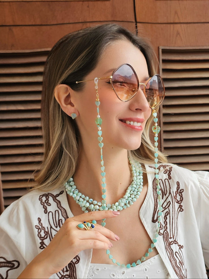 Minimalist Aquamarine Stud Earrings RE001