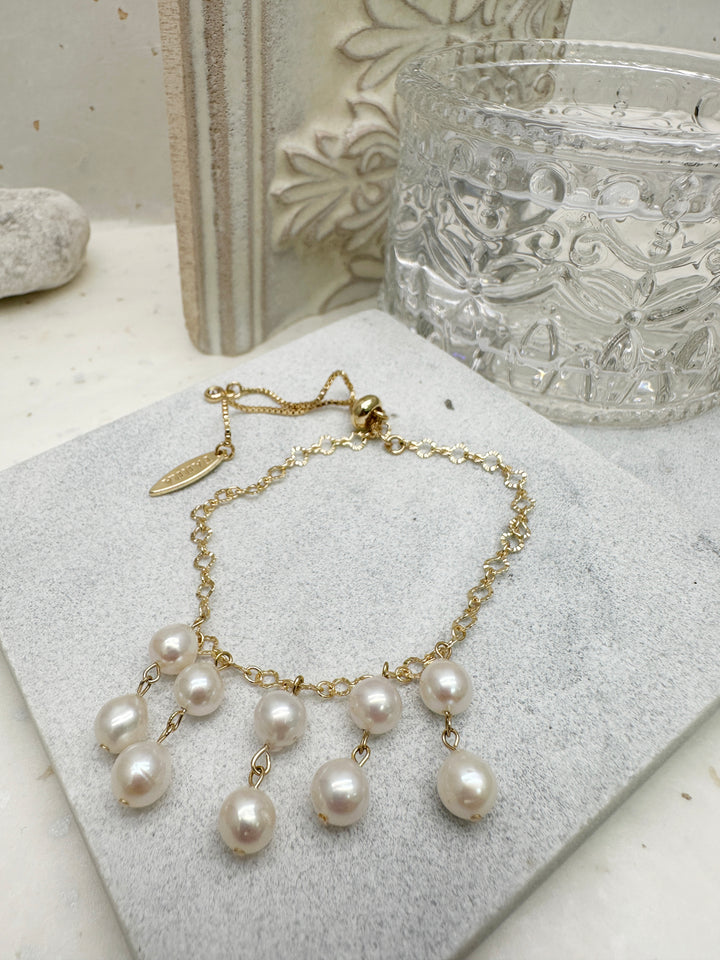 Freshwater Pearls Tassel Bracelet LB016