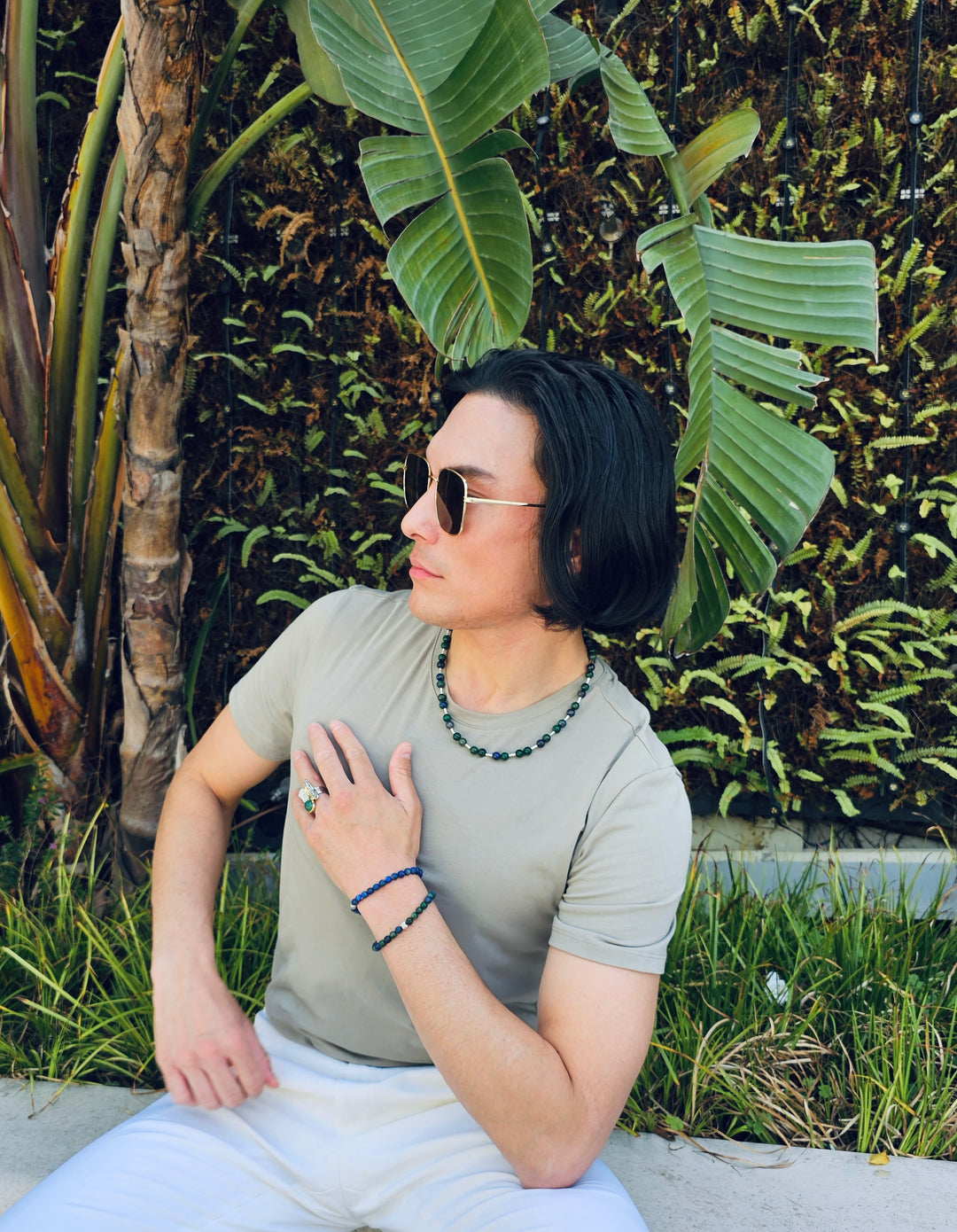 Phoenix Malachite Men's Bracelet MEB16