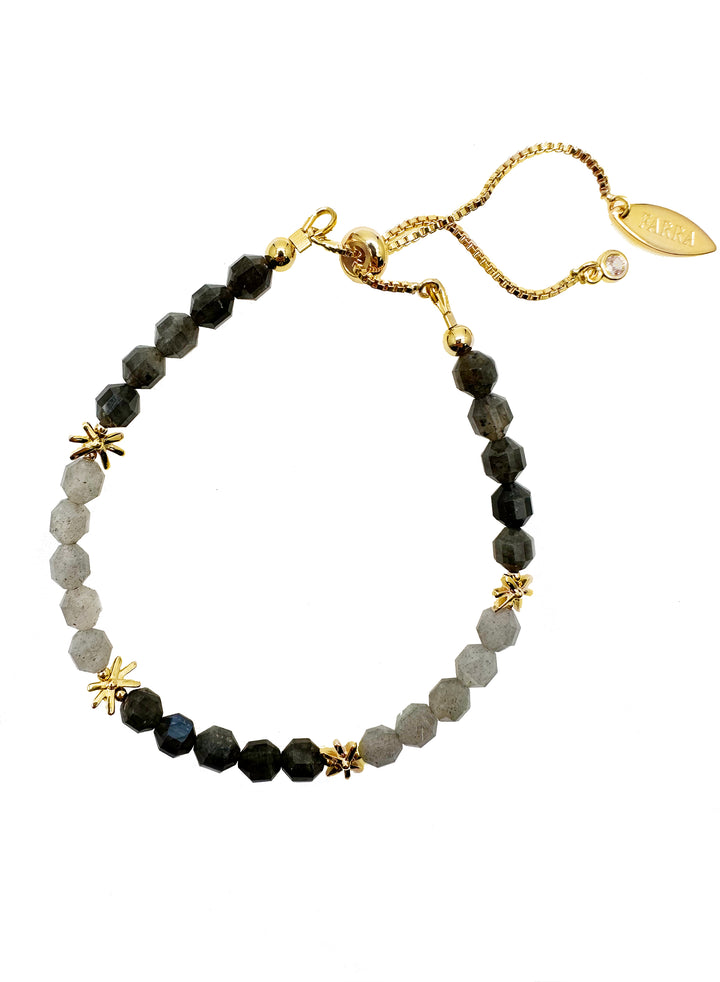 Labradorite Color Blocking Adjustable Bracelet KB002 - FARRA